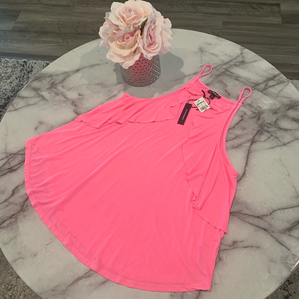 Express One Eleven Ruffle Cami 👚
